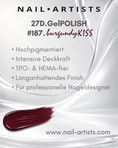 Load image into Gallery viewer, Burgundy Kiss (27D GelPOLISH #187)