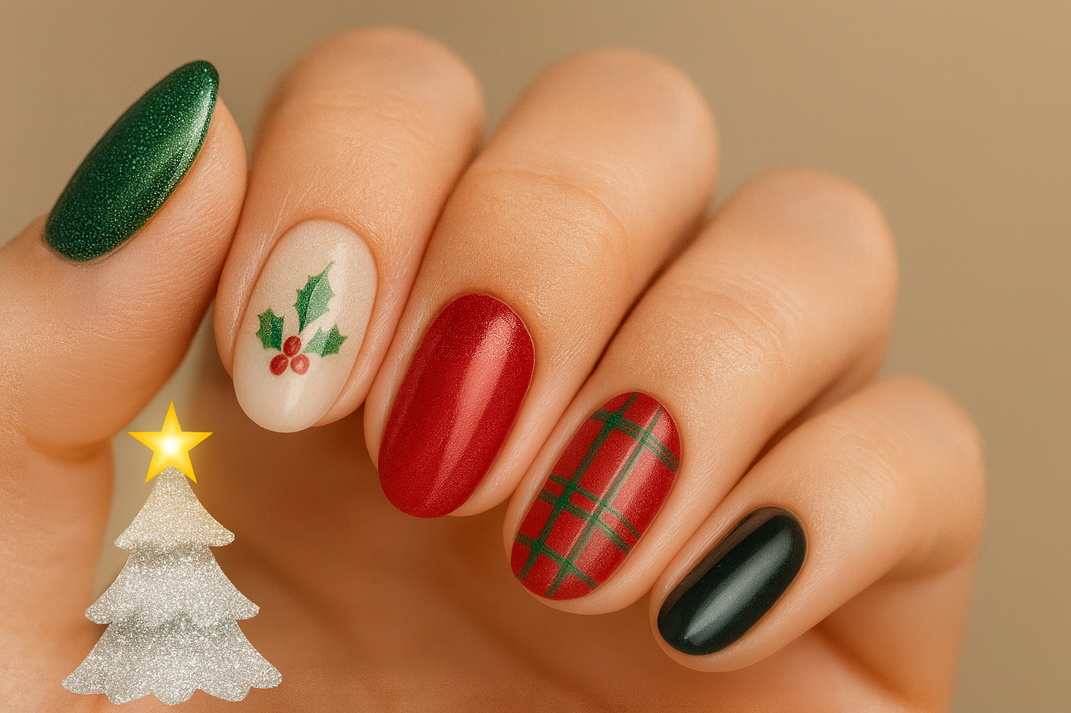 18 Christmas Nail Ideas That Add Instant Holiday Cheer to Your Look