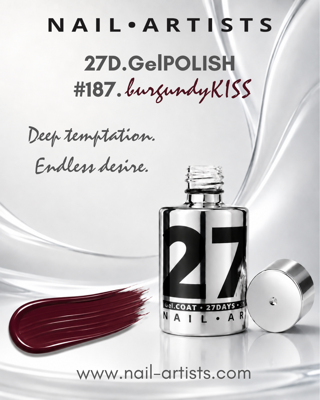 Burgundy Kiss (27D GelPOLISH #187)