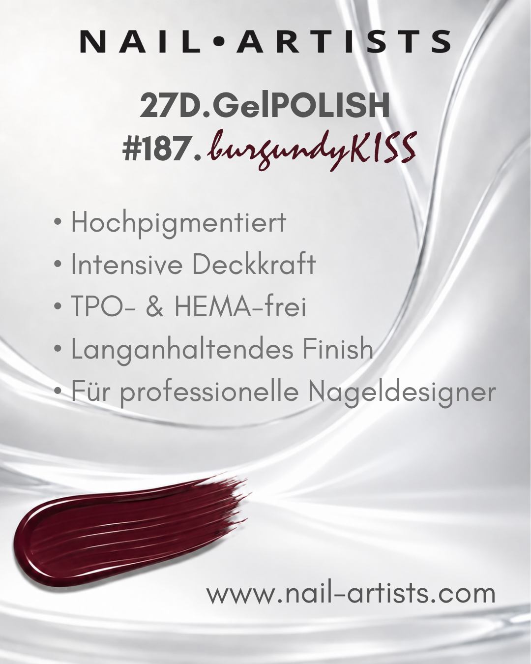 Burgundy Kiss (27D GelPOLISH #187)