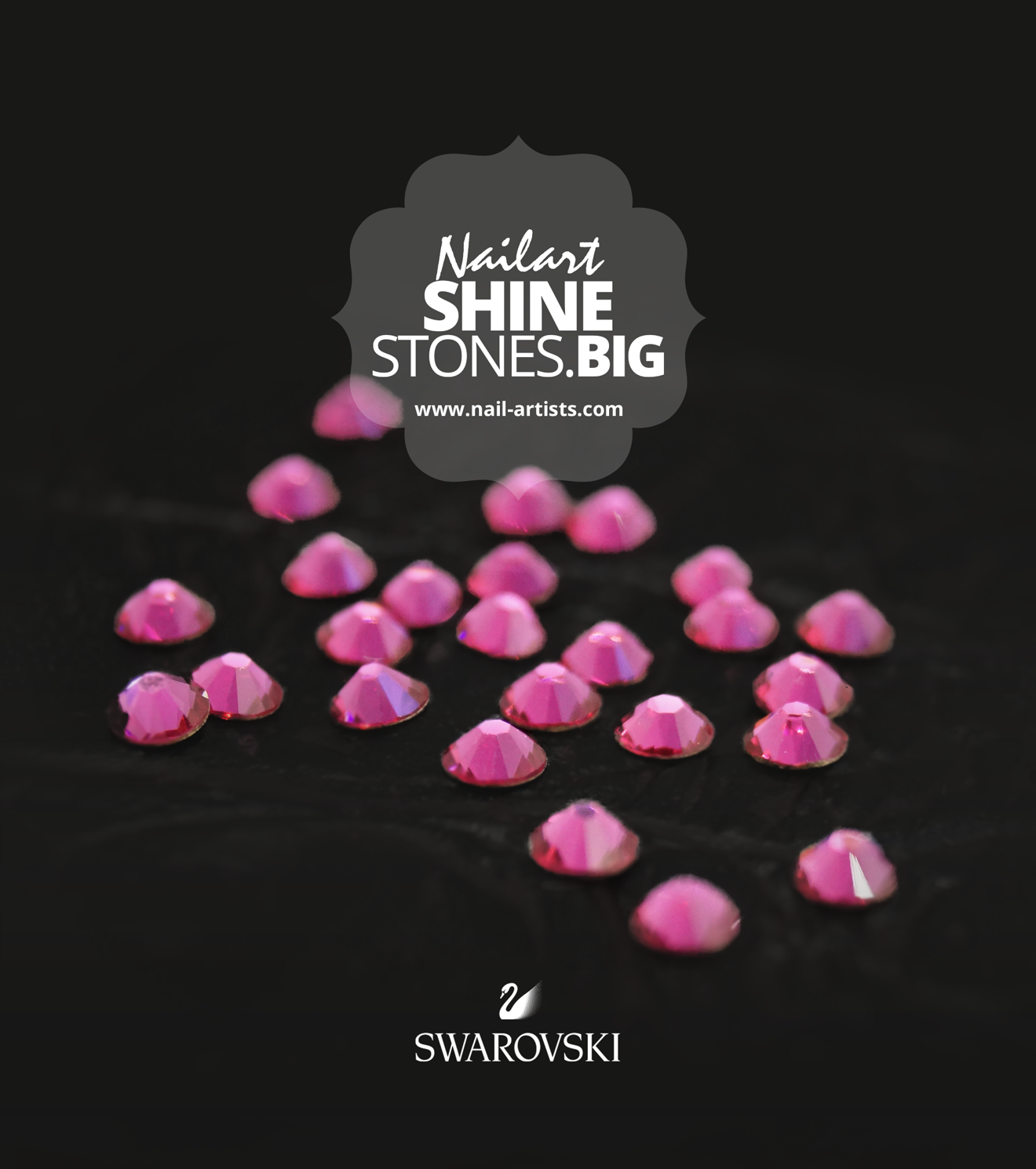 FUCHSIA Shine Stones BIG