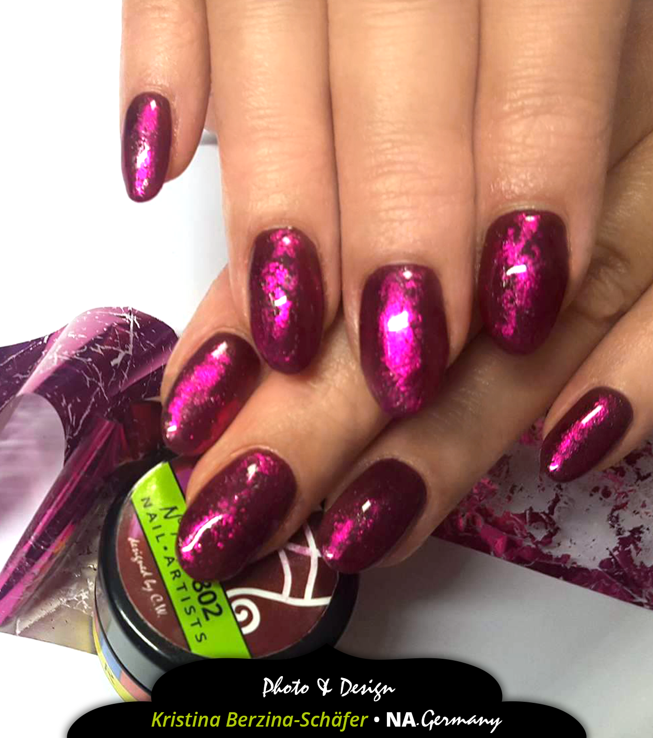 Glimmer Purple STRIPES MetallicFOIL